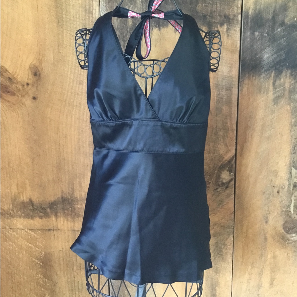 Vineyard Vines Black Silk Halter